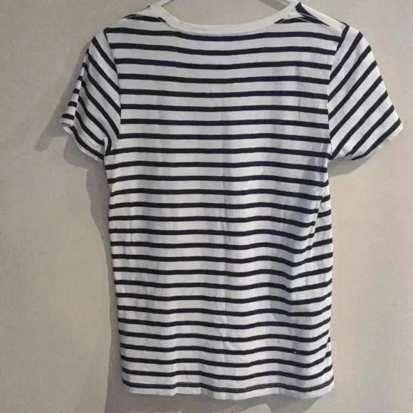 J. Crew women's collector tee navy/white stripe size small - Picture 5 of 5